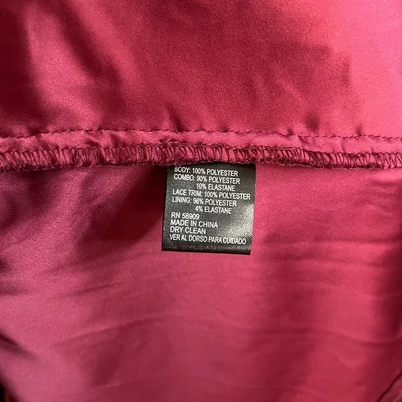 ANTONIO MELANI Burgundy Lace Midi Dress - Picture 12 of 13